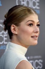 ROSAMUND PIKE at 2015 Critics Choice Movie Awards in Los Angeles