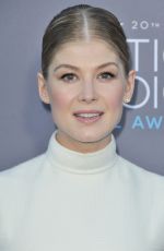 ROSAMUND PIKE at 2015 Critics Choice Movie Awards in Los Angeles