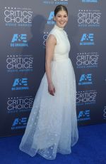 ROSAMUND PIKE at 2015 Critics Choice Movie Awards in Los Angeles