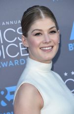ROSAMUND PIKE at 2015 Critics Choice Movie Awards in Los Angeles