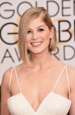 ROSAMUND PIKE at 2015 Golden Globes Awards in Beverly Hills