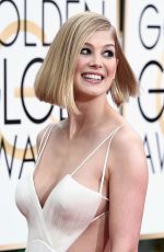 ROSAMUND PIKE at 2015 Golden Globes Awards in Beverly Hills