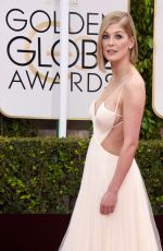 ROSAMUND PIKE at 2015 Golden Globes Awards in Beverly Hills