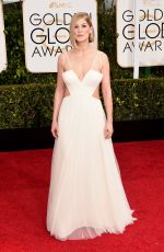 ROSAMUND PIKE at 2015 Golden Globes Awards in Beverly Hills