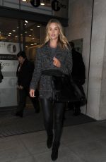 ROSIE HUNTINGTON-WHITELEY Leaves BBC Radio 1 Studios in London 3001