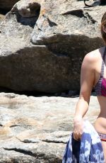 SAMARA WEAVING in Bikini at Yoga Session on the Beach in Sydney