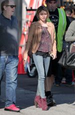SARAH HYLAND on the Set of Modern Family in Los Angeles 0801