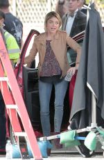SARAH HYLAND on the Set of Modern Family in Los Angeles 0801