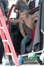 SARAH HYLAND on the Set of Modern Family in Los Angeles 0801