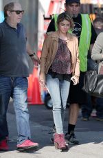 SARAH HYLAND on the Set of Modern Family in Los Angeles 0801