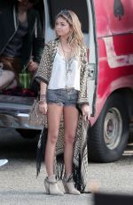 SARAH HYLAND on the Set of Modern Family in Los Angeles