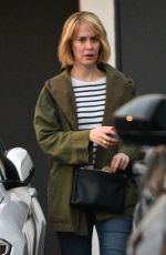 SARAH PAULSON Leaves Meche Salon in Beverly Hills