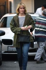 SARAH PAULSON Leaves Meche Salon in Beverly Hills