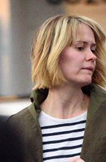 SARAH PAULSON Leaves Meche Salon in Beverly Hills