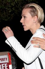 SCARLETT JOHANSSON Leaves Matsuhisa Restaurant in Beverly Hills