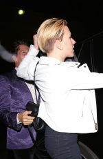 SCARLETT JOHANSSON Leaves Matsuhisa Restaurant in Beverly Hills