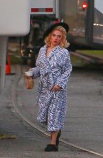 SCARLETT JOHANSSON on the Set of Hail Caesar in Los Angeles