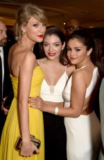 SELENA GOMEZ and TAYLOR SWIFT at Instyle and Warner Bros Golden Globes Party in Beverly Hills