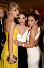 SELENA GOMEZ and TAYLOR SWIFT at Instyle and Warner Bros Golden Globes Party in Beverly Hills