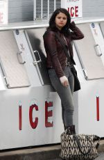 SELENA GOMEZ at a Set in Cartersville
