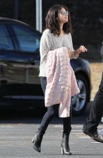 SELENA GOMEZ on the Set of The Revised Fundamentals of Caregiving in Atlanta 2101
