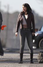 SELENA GOMEZ on the Set of The Revised Fundamentals of Caregiving in Atlanta