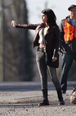 SELENA GOMEZ on the Set of The Revised Fundamentals of Caregiving in Atlanta