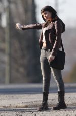 SELENA GOMEZ on the Set of The Revised Fundamentals of Caregiving in Atlanta