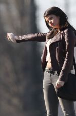 SELENA GOMEZ on the Set of The Revised Fundamentals of Caregiving in Atlanta