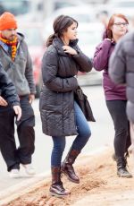 SELENA GOMEZ on the Set of The Revised Fundamentals of Caregiving in Cartersville