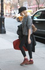 SIENNA MILLER Out and About in Midtown, New York
