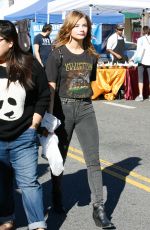 STEFANIE SCOTT Shopping at Farmers Market in Studio City