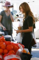 STEFANIE SCOTT Shopping at Farmers Market in Studio City