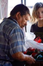 STEFANIE SCOTT Shopping at Farmers Market in Studio City