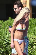 TARA REID in Bikini at a Pool in Hawaii