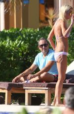 TARA REID in Bikini at a Pool in Hawaii