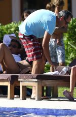 TARA REID in Bikini at a Pool in Hawaii