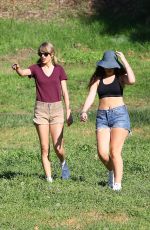 TAYLOR SWIFT and LORDE in Shorts Out Hiking in Los Angeles
