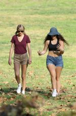TAYLOR SWIFT and LORDE in Shorts Out Hiking in Los Angeles
