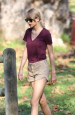 TAYLOR SWIFT and LORDE in Shorts Out Hiking in Los Angeles