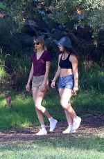 TAYLOR SWIFT and LORDE in Shorts Out Hiking in Los Angeles