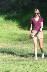 TAYLOR SWIFT and LORDE in Shorts Out Hiking in Los Angeles