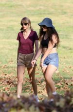 TAYLOR SWIFT and LORDE in Shorts Out Hiking in Los Angeles