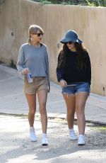 TAYLOR SWIFT and LORDE in Shorts Out Hiking in Los Angeles