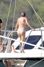 TAYLOR SWIFT in Bikini at a Boat in Maui