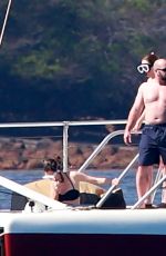 TAYLOR SWIFT in Bikini at a Boat in Maui