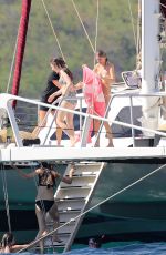 TAYLOR SWIFT in Bikini at a Boat in Maui