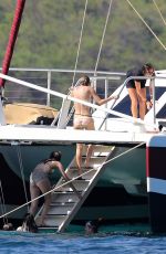 TAYLOR SWIFT in Bikini at a Boat in Maui