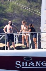 TAYLOR SWIFT in Bikini at a Boat in Maui