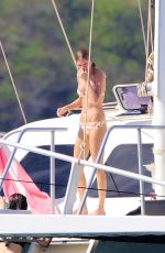 TAYLOR SWIFT in Bikini at a Boat in Maui